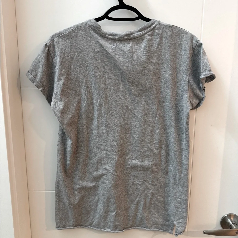Stussy Logo Grey Old School T-shirt - Picture 2 of 6